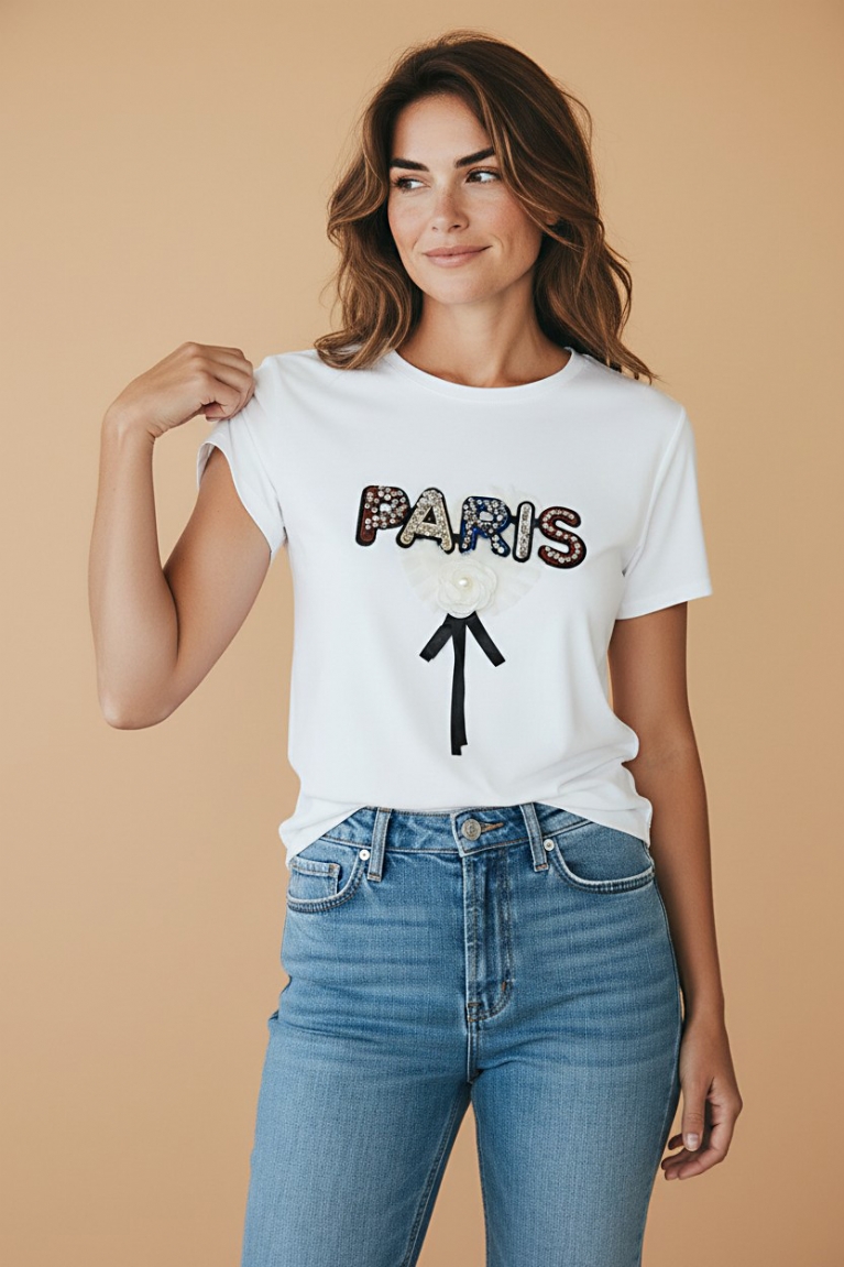 Paris T-Shirt - Λευκό