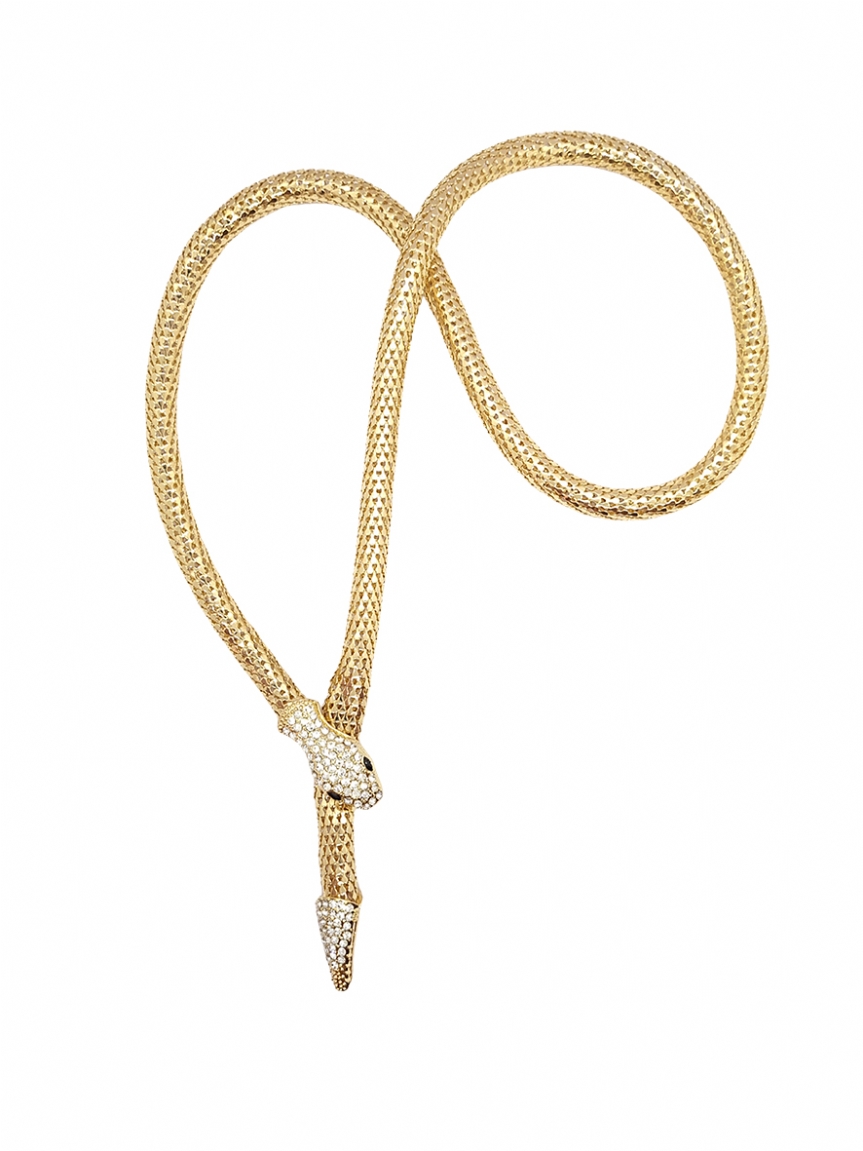 Κολιέ φίδι - Χρυσό