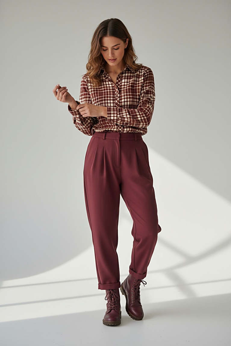 Προϊόν: Καρό πουκάμισο - Μπορντό Καρό πουκάμισο - Μπορντό