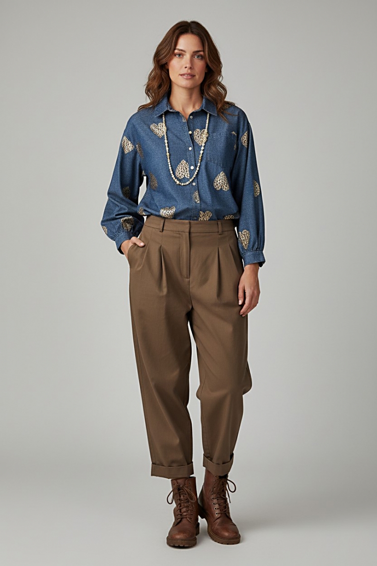 Προϊόν: Denim πουκάμισο - ΜΠΛΕ DENIM Denim πουκάμισο - ΜΠΛΕ DENIM