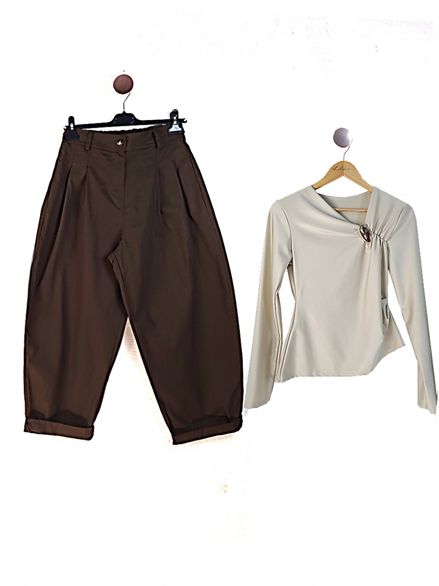 Baggi παντελόνι - Καφέ