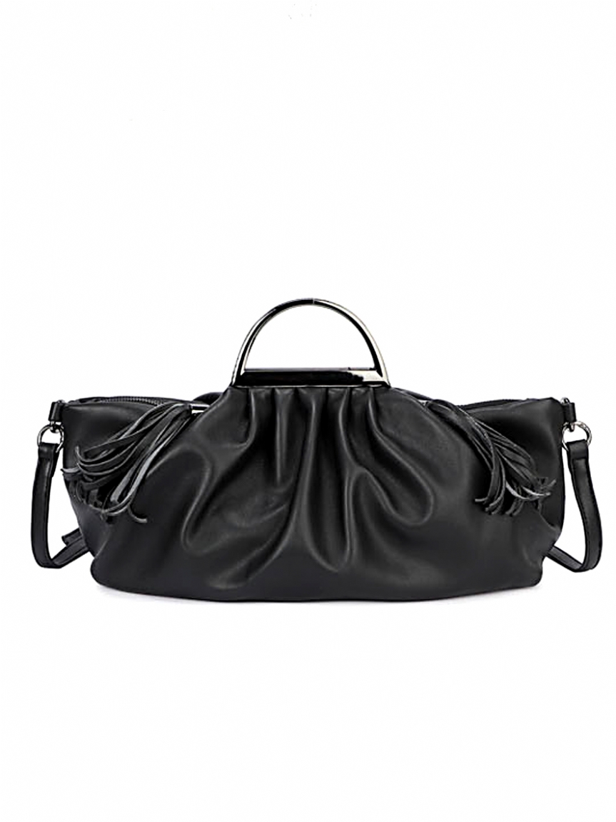 Μαλακή τσάντα clutch - Μαύρο