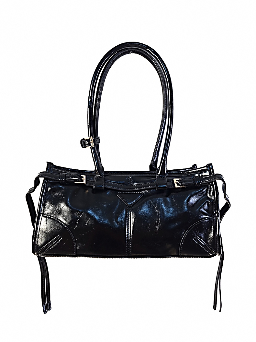 Τσάντα διπλή χειρολαβή - Μαύρο