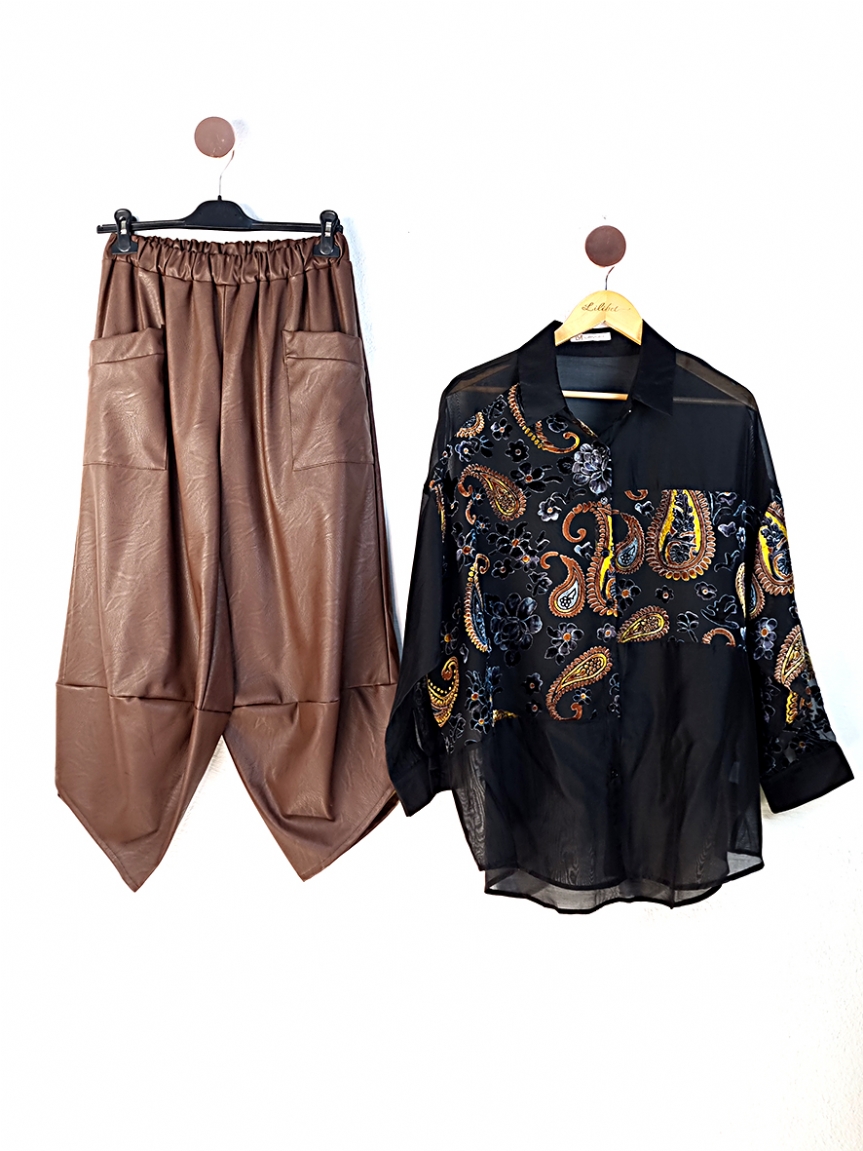 Προϊόν: Παντελόνι δερματίνη - Ταμπά Παντελόνι δερματίνη - Ταμπά