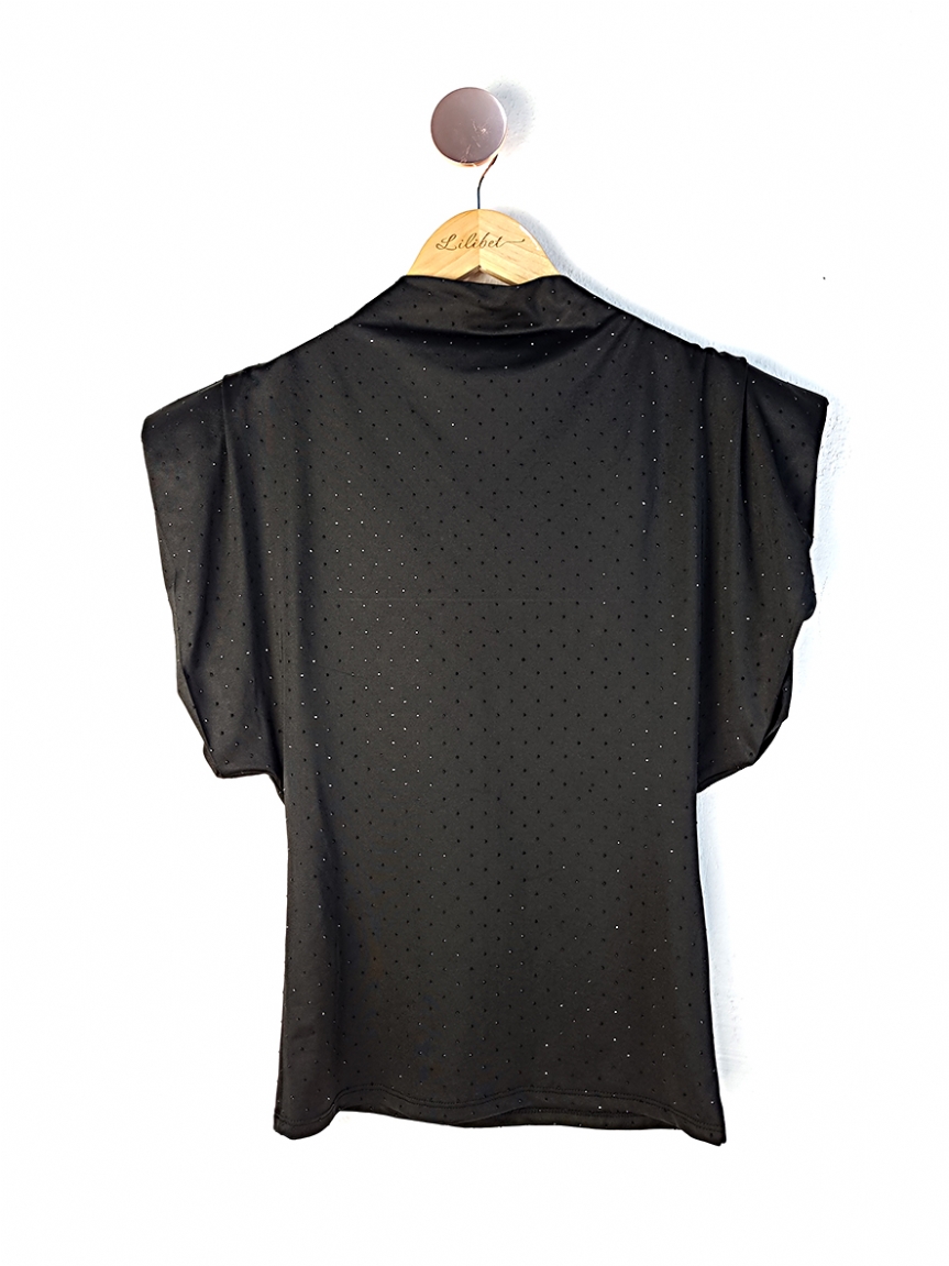 Μπλούζα στρας - Μαύρο