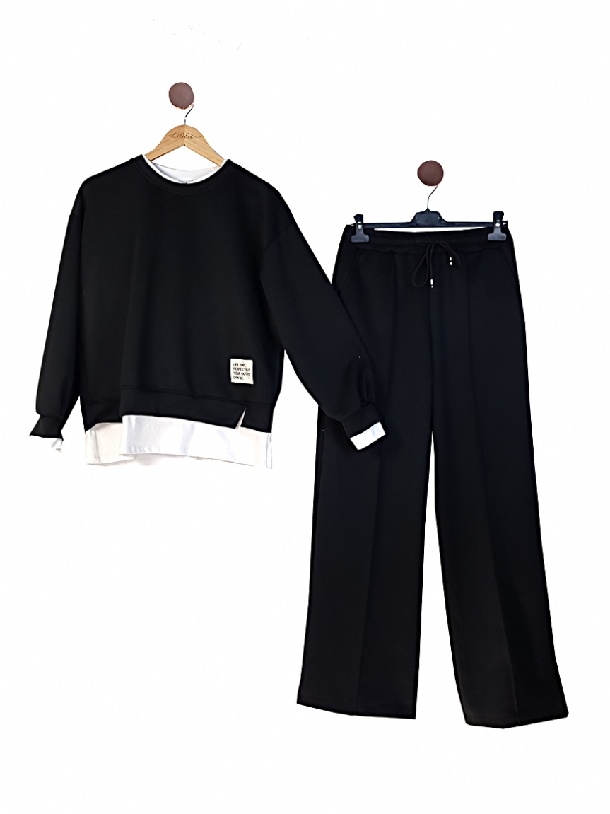 Προϊόν: Σετ με κρυφό μπλουζάκι - Μαύρο Σετ με κρυφό μπλουζάκι - Μαύρο