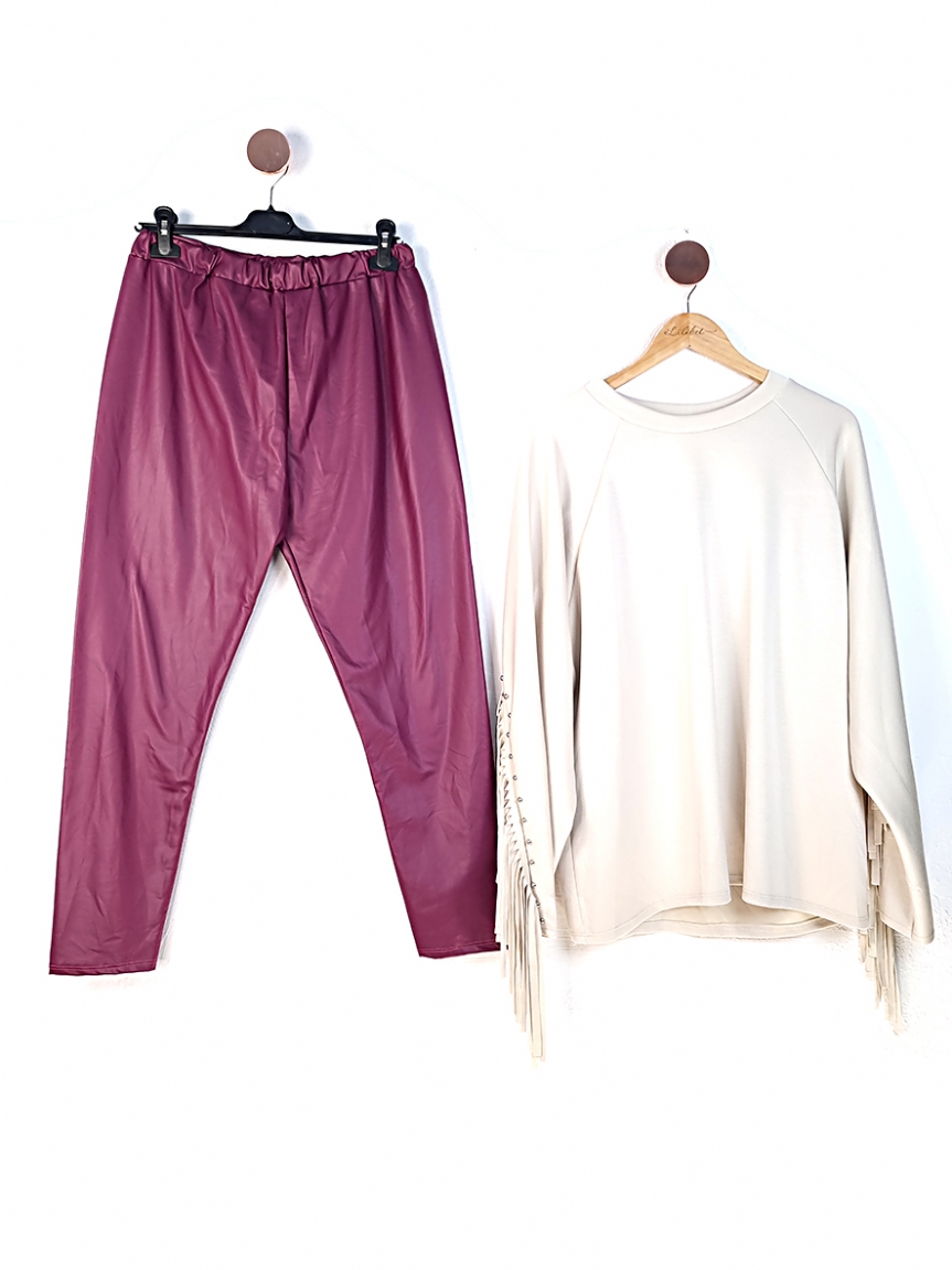 Προϊόν: Παντελόνι κολάν δερματίνη - Μαντζέντα Παντελόνι κολάν δερματίνη - Μαντζέντα