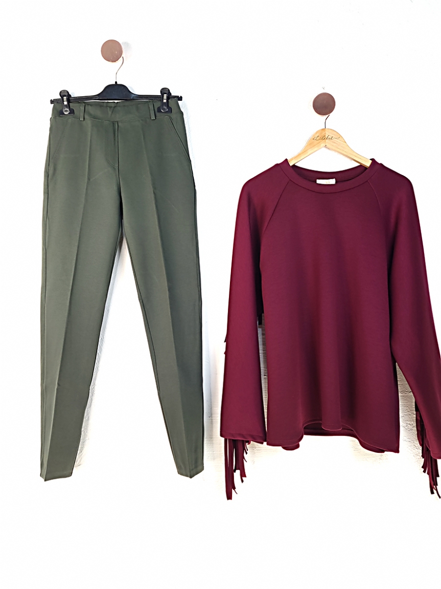 Προϊόν: Παντελόνι κολάν - Χακί Παντελόνι κολάν - Χακί