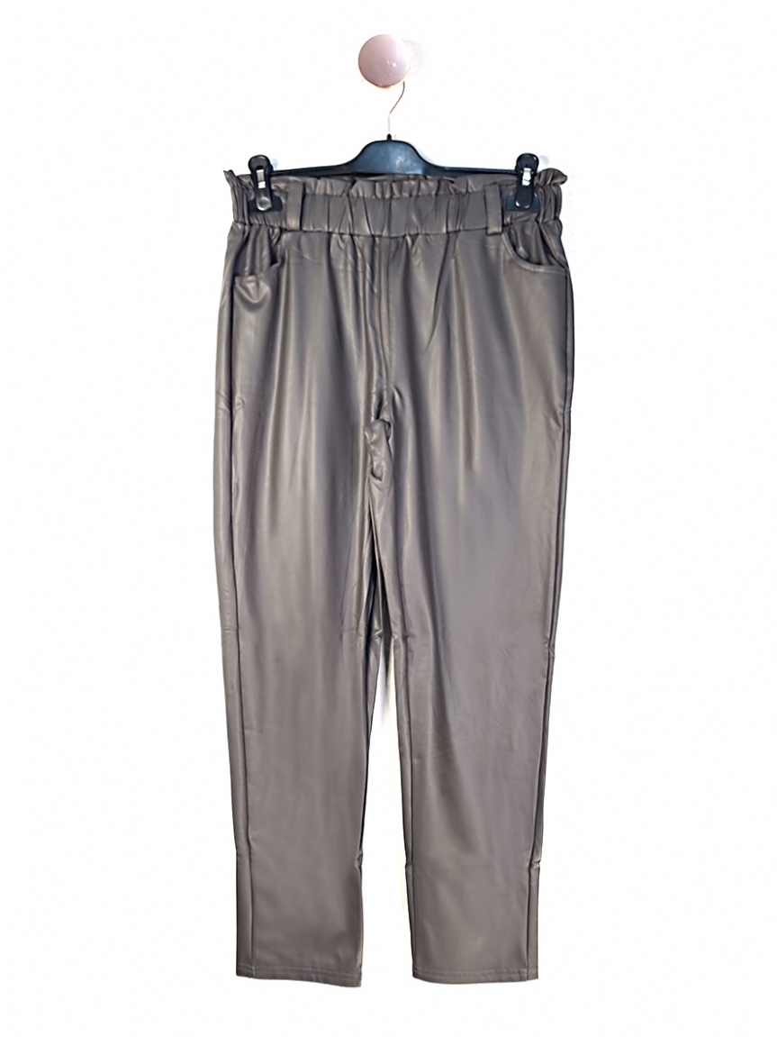 Προϊόν: Παντελόνι δερματίνη - Γκρι Παντελόνι δερματίνη - Γκρι