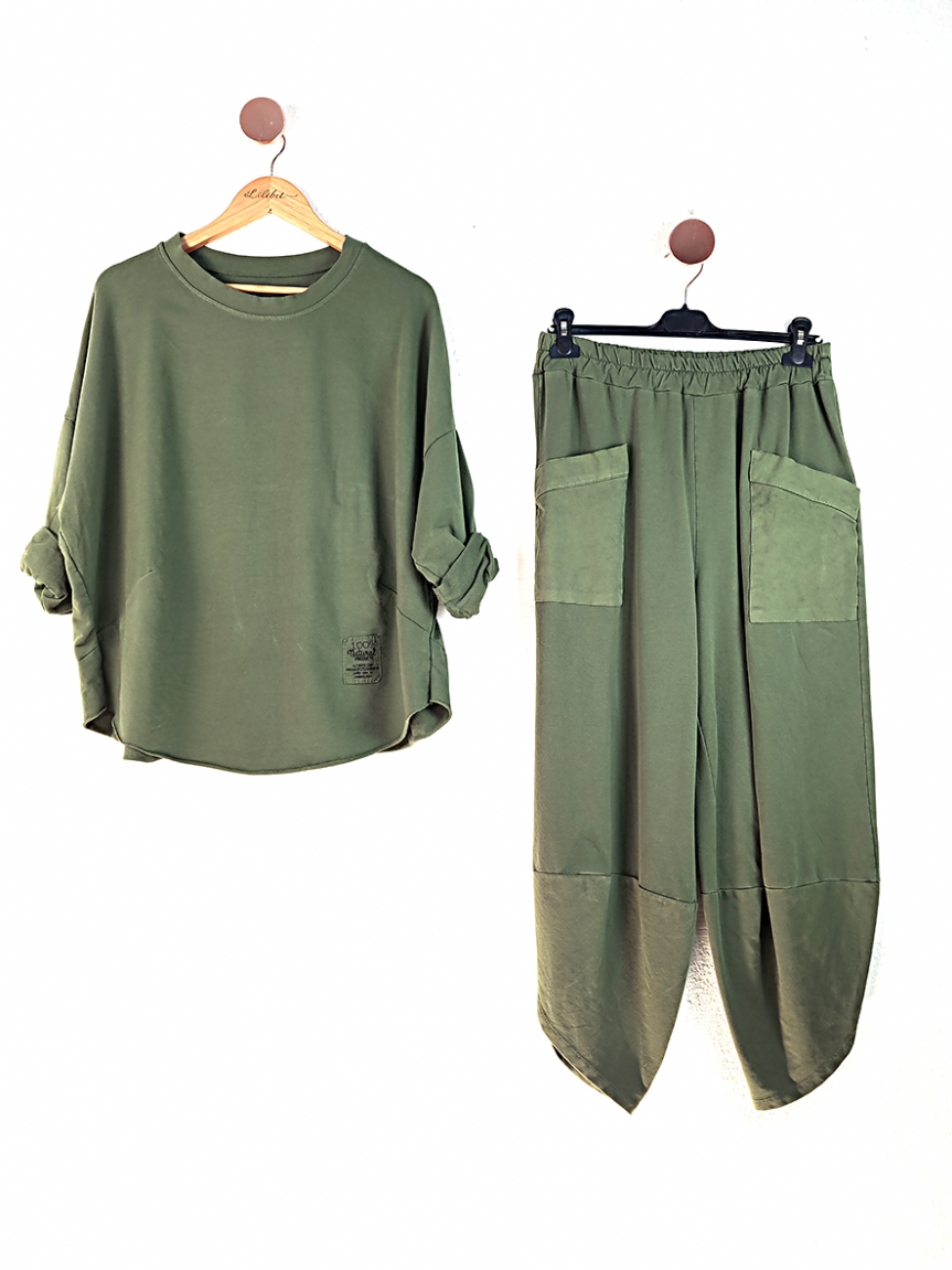 Προϊόν: Oversize σετ - Χακί Oversize σετ - Χακί