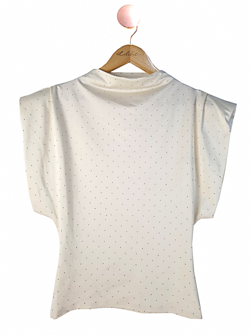 Προϊόν: Μπλούζα στρας - Εκρού Μπλούζα στρας - Εκρού