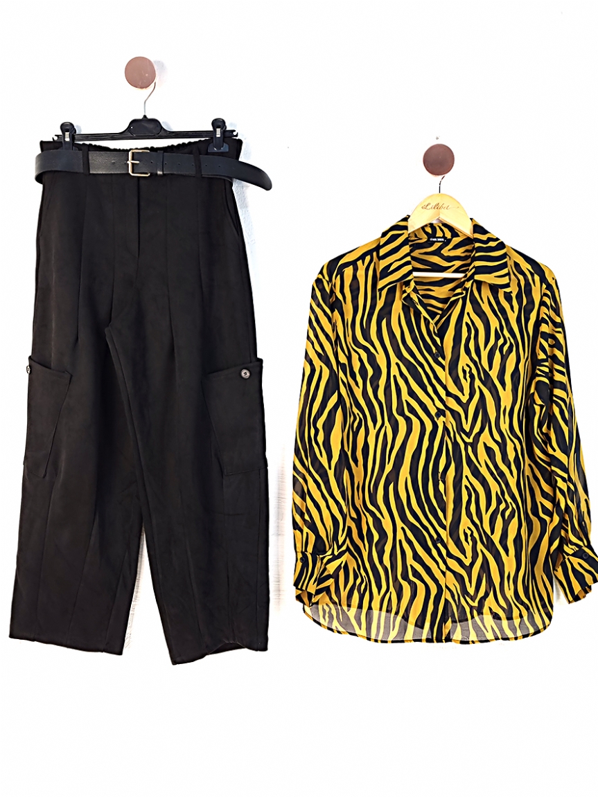 Προϊόν: Παντελόνι αλκαντάρα - Μαύρο Παντελόνι αλκαντάρα - Μαύρο