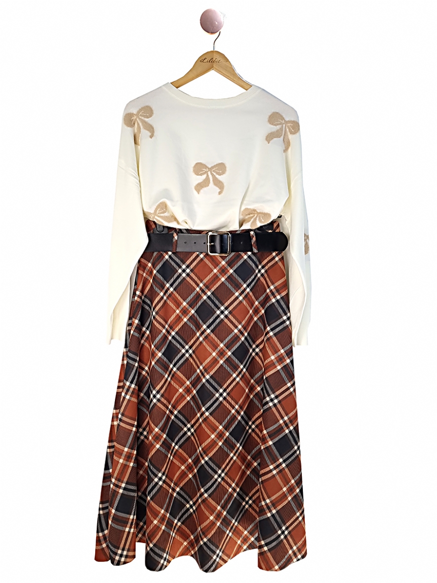 Προϊόν: Πλεκτή μπλούζα φιογκάκια - Εκρού Πλεκτή μπλούζα φιογκάκια - Εκρού