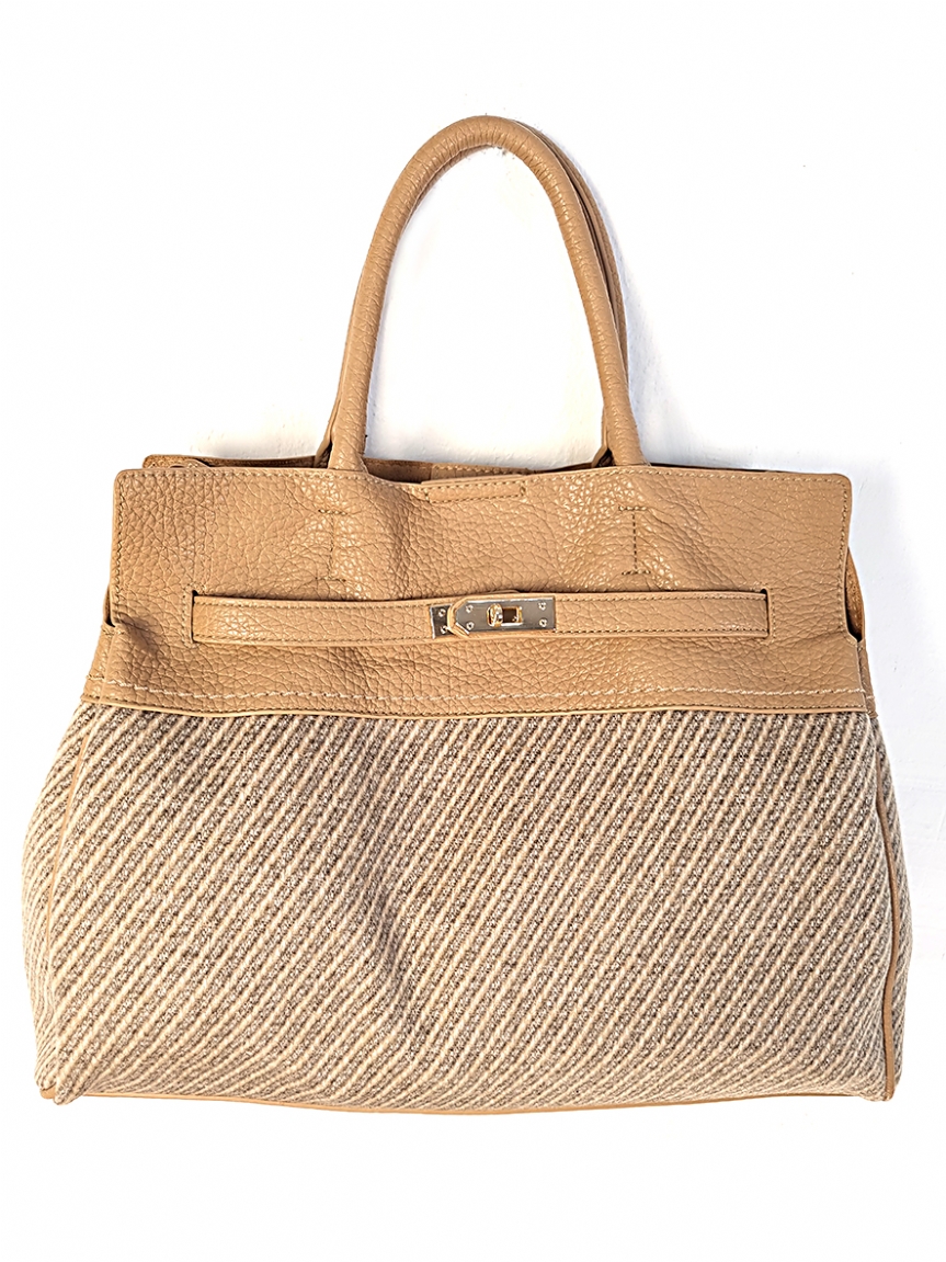 Τσάντα με ύφασμα - Μπεζ