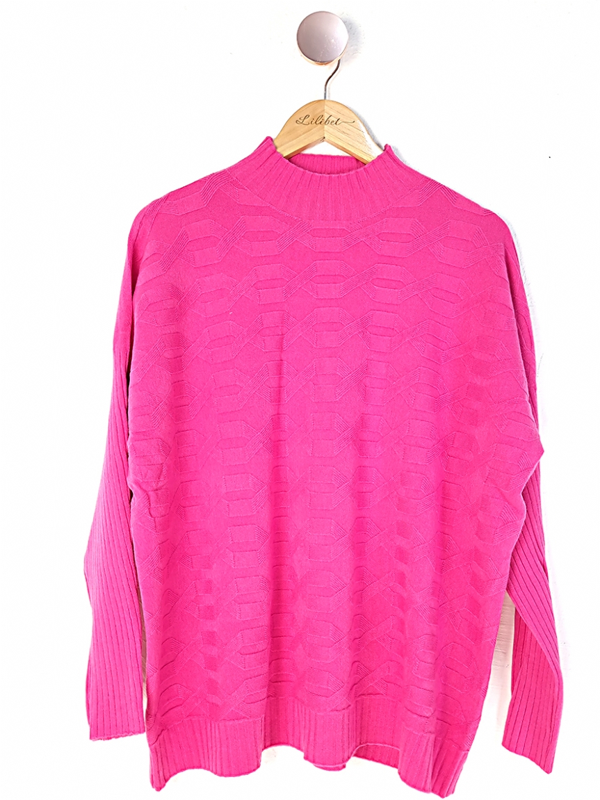 Προϊόν: Πλεκτή μπλούζα - Φούξια Πλεκτή μπλούζα - Φούξια