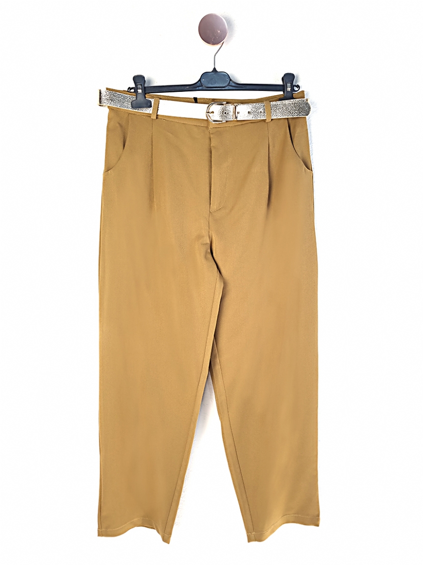 Προϊόν: Παντελόνι Slouchy Line - Ώχρα Παντελόνι Slouchy Line - Ώχρα