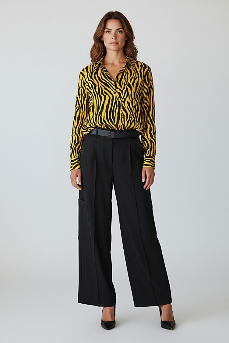 Προϊόν: Πουκάμισο zebra - Κίτρινο Πουκάμισο zebra - Κίτρινο