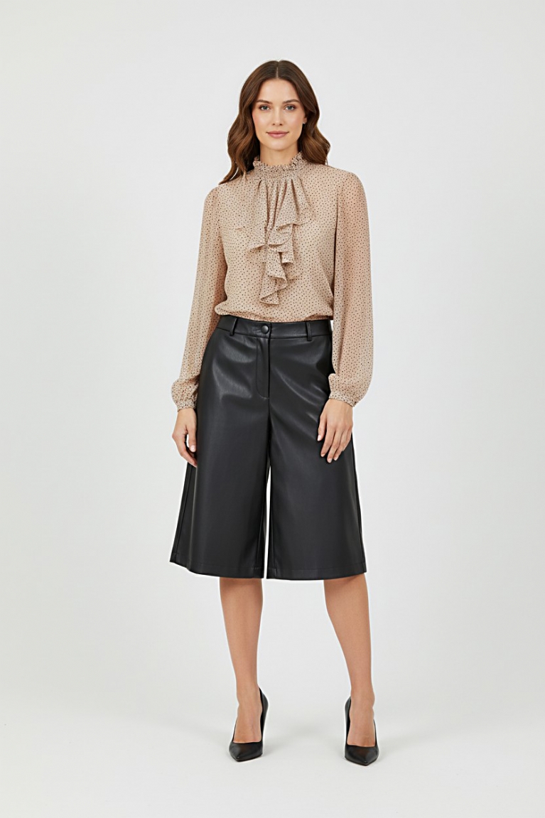 Προϊόν: Βερμούδα δερματίνη - Μαύρο Βερμούδα δερματίνη - Μαύρο