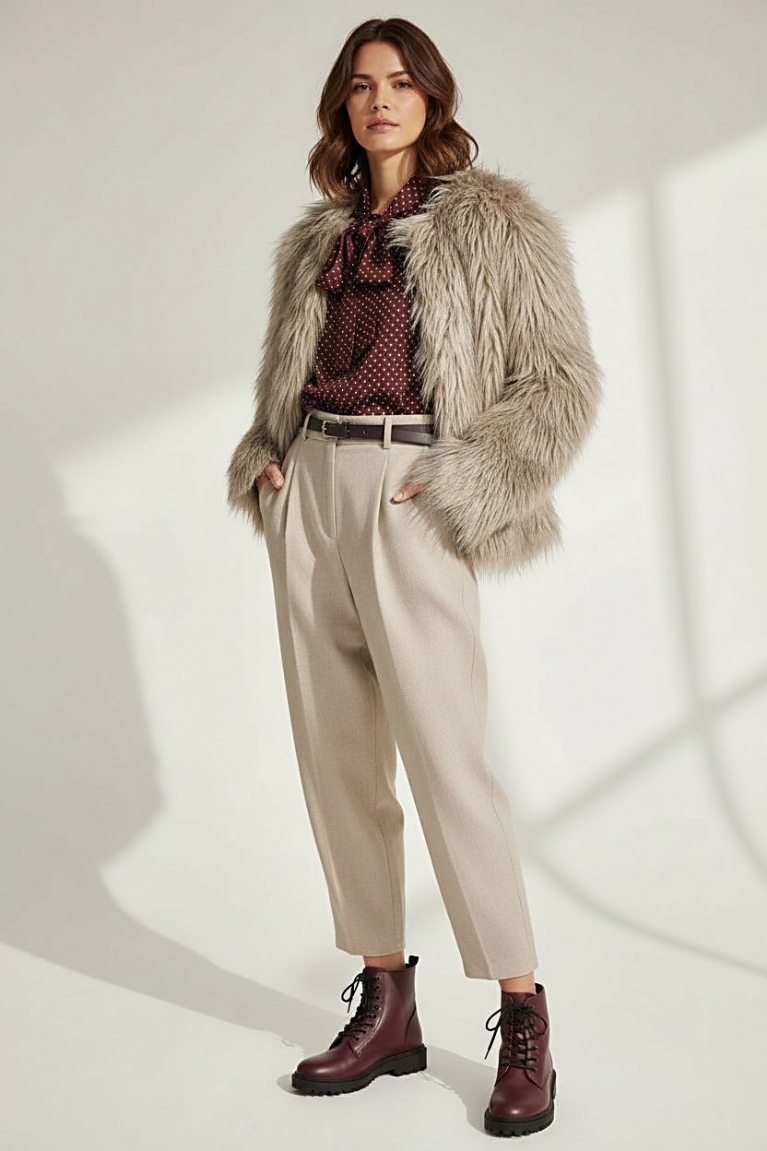 Προϊόν: Barrel τσόχινο παντελόνι - Εκρού Barrel τσόχινο παντελόνι - Εκρού