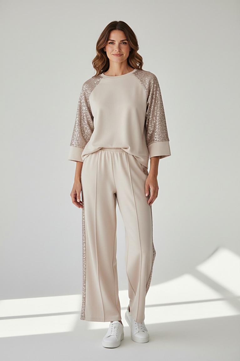 Προϊόν: Σετ ποντοστόφα με παγιέτα - Εκρού Σετ ποντοστόφα με παγιέτα - Εκρού