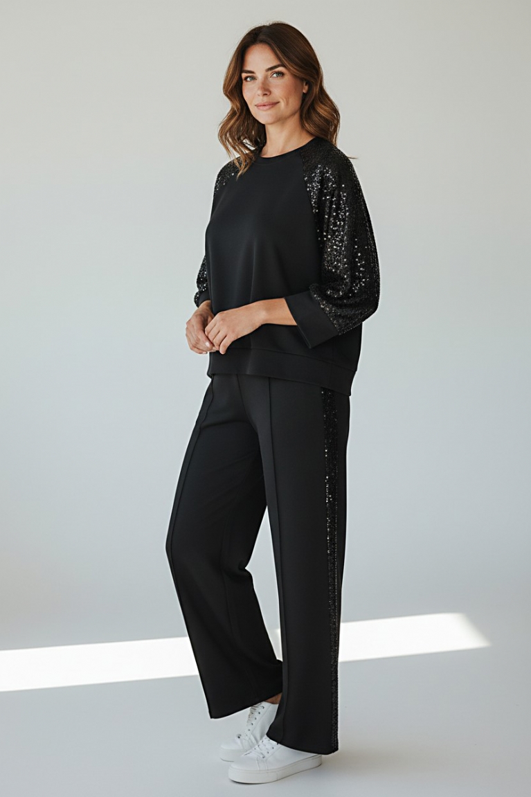 Προϊόν: Σετ ποντοστόφα με παγιέτα - Μαύρο Σετ ποντοστόφα με παγιέτα - Μαύρο