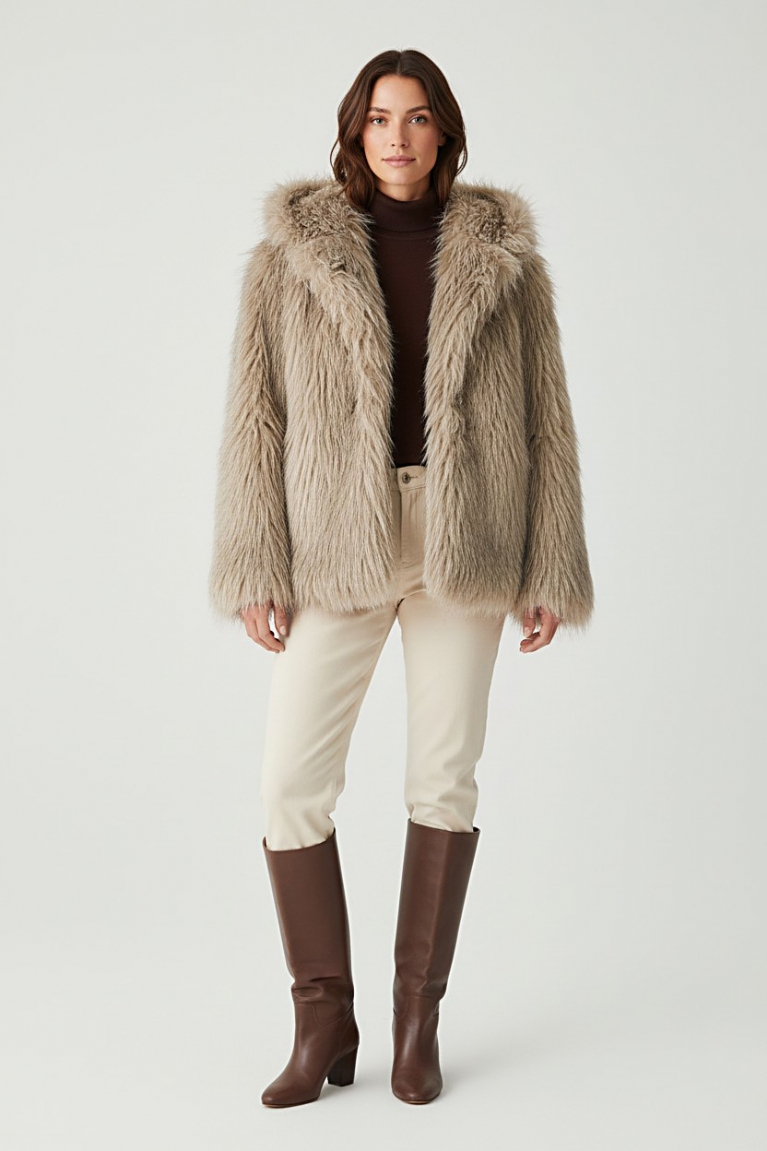 Προϊόν: Οικολογική γούνα - Μπεζ Οικολογική γούνα - Μπεζ