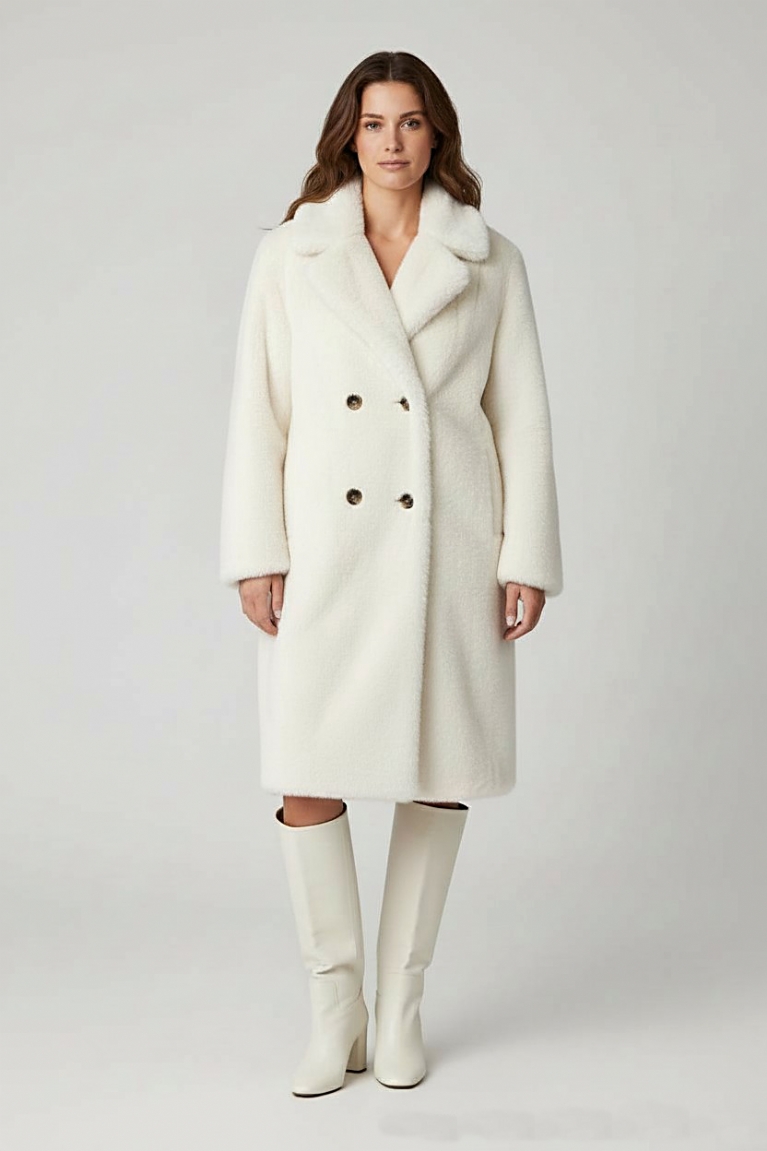 Προϊόν: Μακριά οικολογική γούνα - Λευκό Μακριά οικολογική γούνα - Λευκό