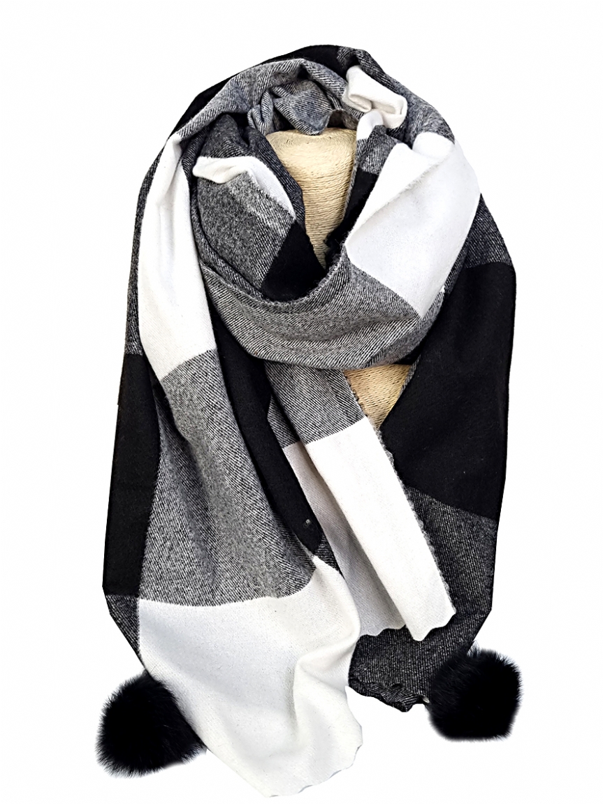 Πασμίνα - ΔΩΡΟ ΓΑΝΤΙΑ - Μαύρο