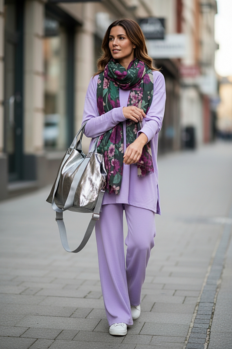 Βελουτέ σετ - Λιλά