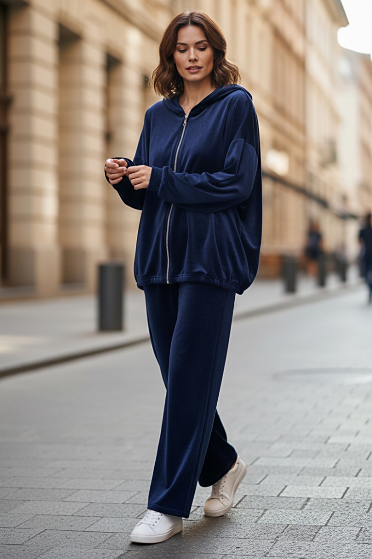 Σετ βελουτέ - Μπλε σκούρο