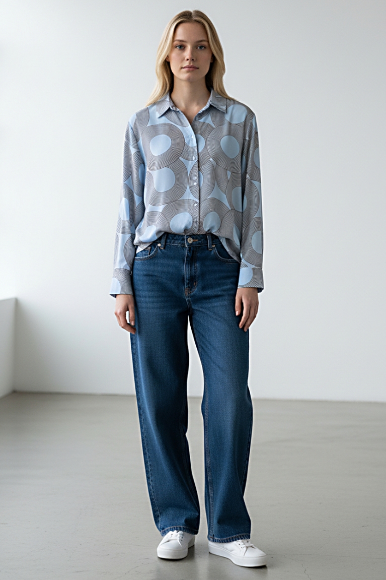 Πουκάμισο κύκλοι - Σιέλ