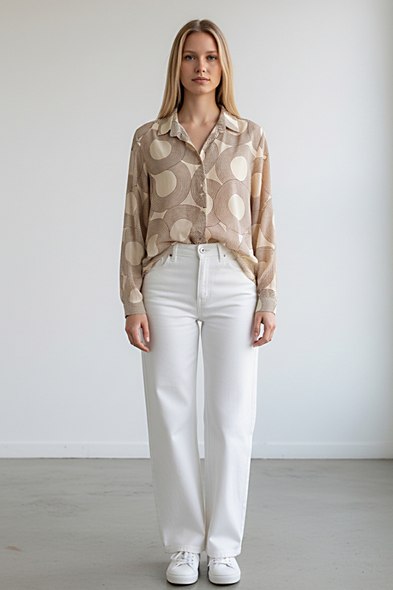 Πουκάμισο κύκλοι - Κίτρινο