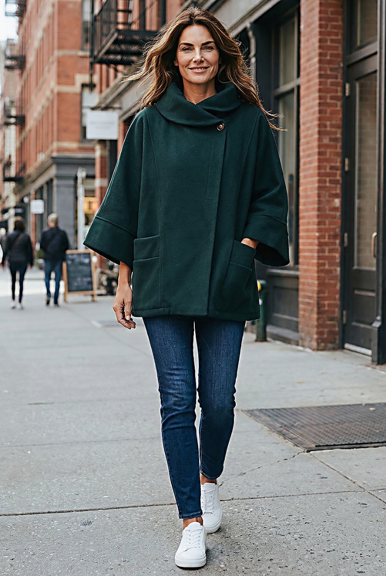 Παλτό με ιδιαίτερο γιακά - Κυπαρισσί