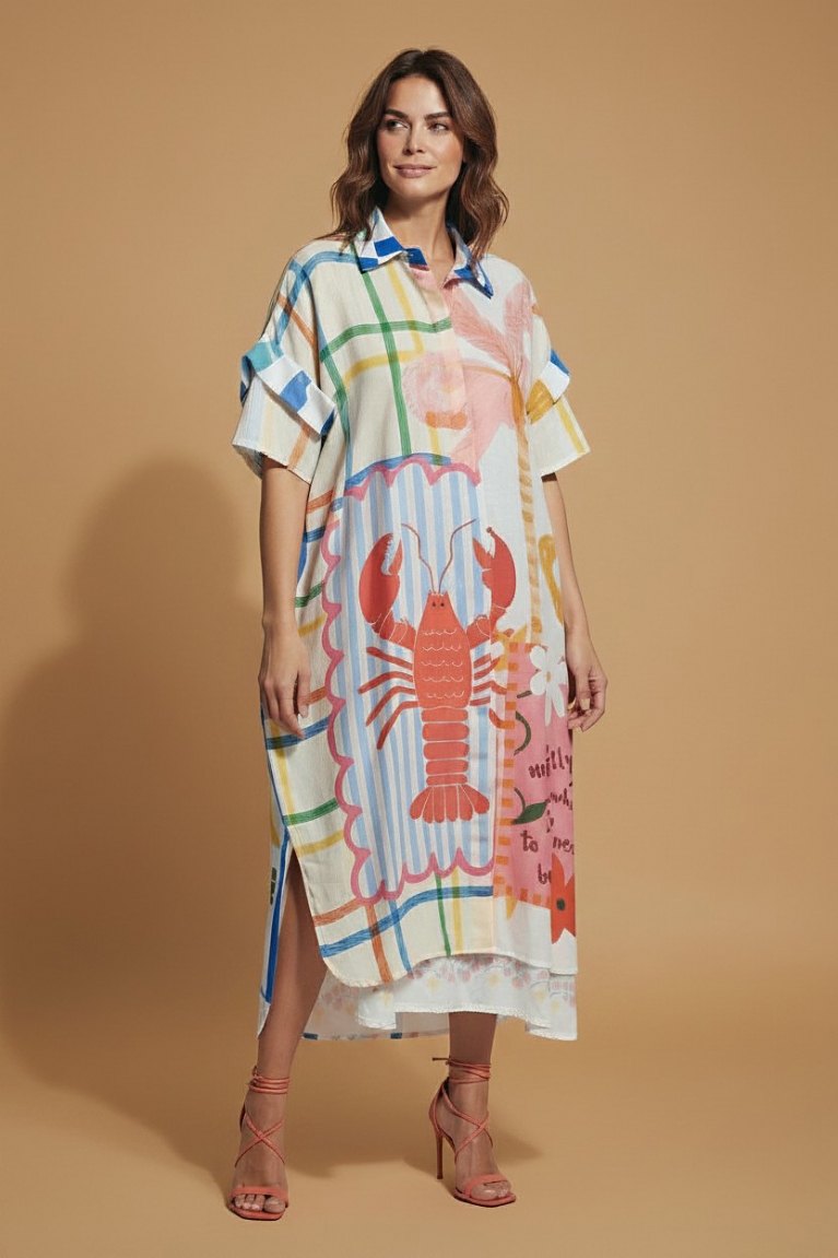 Shirt dress - Εμπριμέ