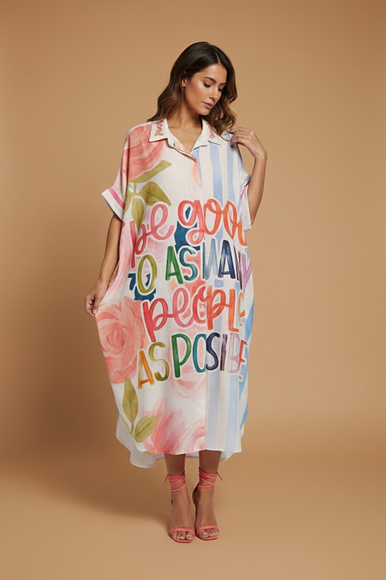 Shirt dress - Εμπριμέ