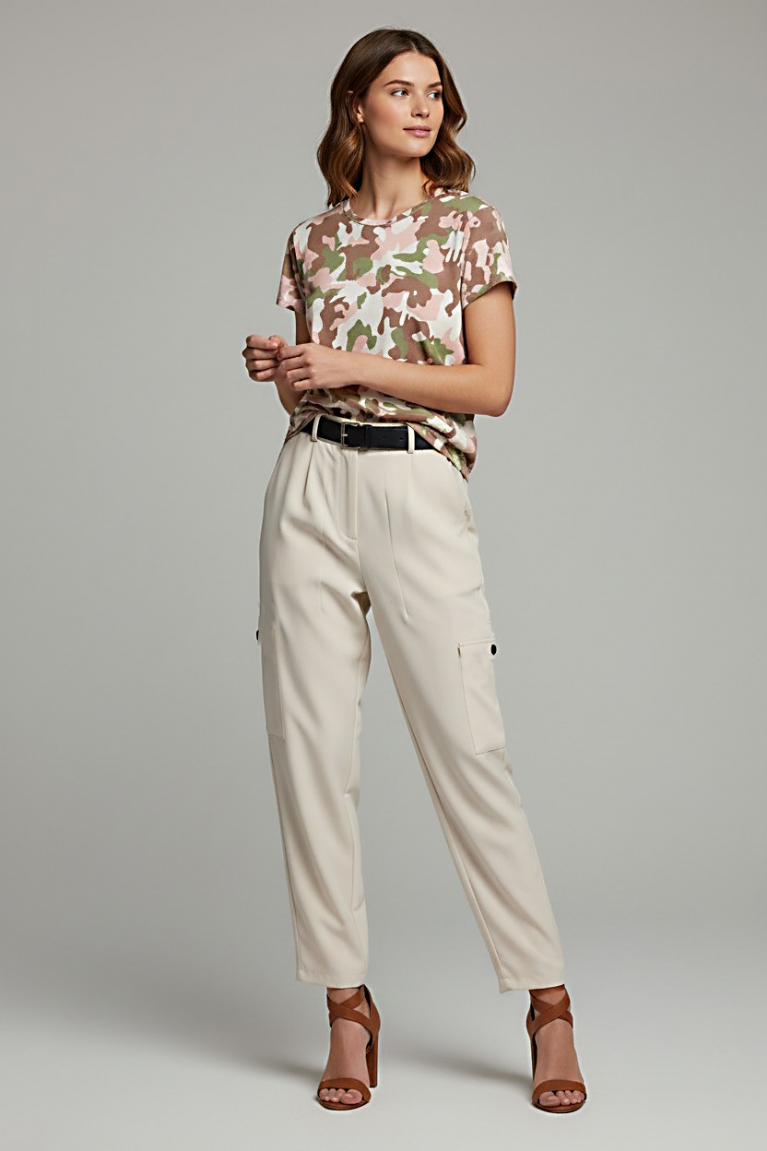 Άνετο παντελόνι - Εκρού