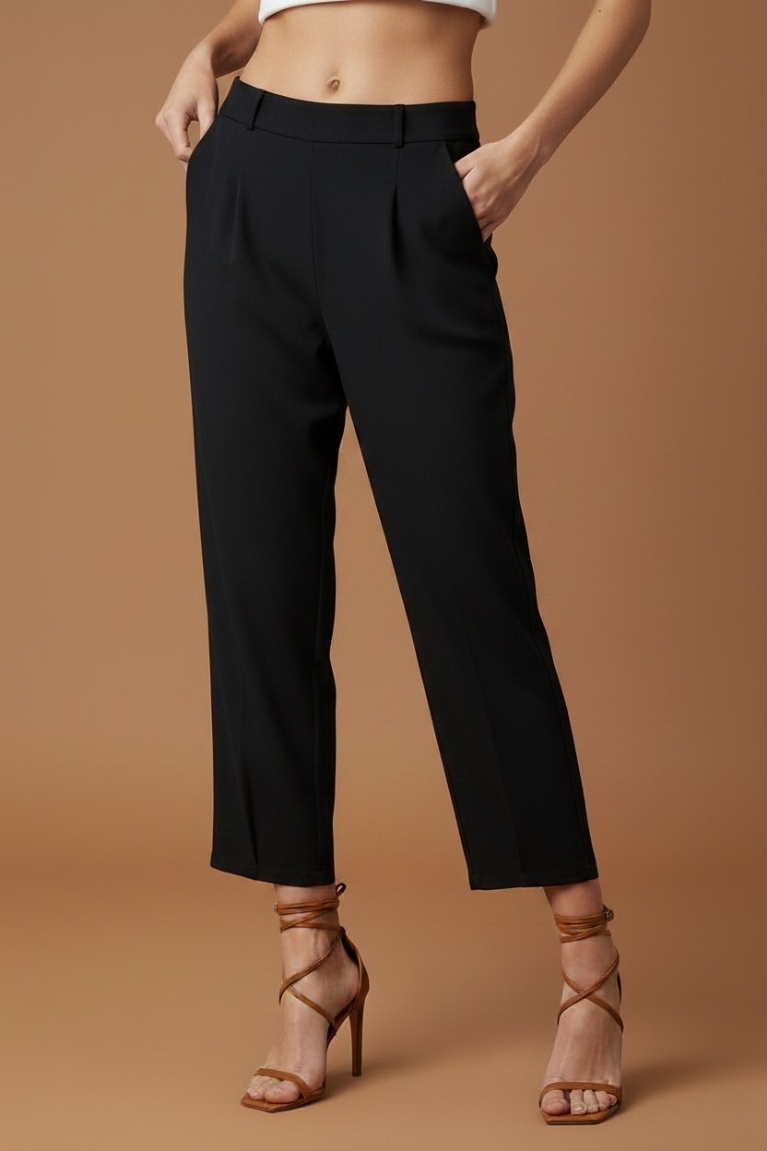 Άνετο παντελόνι - Μαύρο