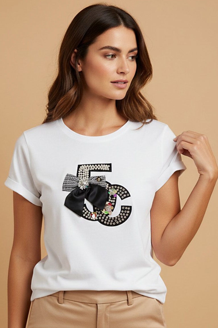 5C T-shirt - Μαύρο