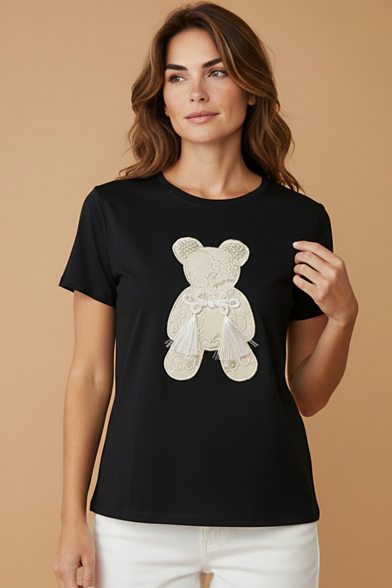 Bear T-shirt - Μαύρο